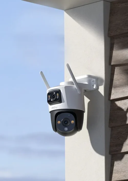 Cámara de Seguridad Cruiser Dual 5+5MP – IMOU | Visión Nocturna a Color | Detección Avanzada AI | 360° de Cobertura