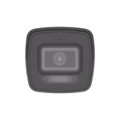 Cámara IP tipo bala Hikvision 4MP DS-2CD1043G2-LIU(F) con micrófono y luz híbrida