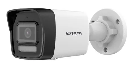 Cámara IP tipo bala Hikvision 4MP DS-2CD1043G2-LIU(F) con micrófono y luz híbrida