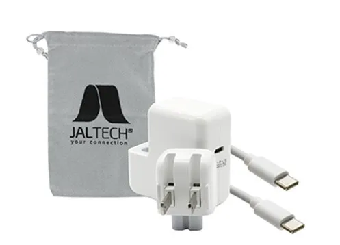 Cargador Jaltech 30W Tipo C para Apple, 20.3V 3.61A, punta USB-C
