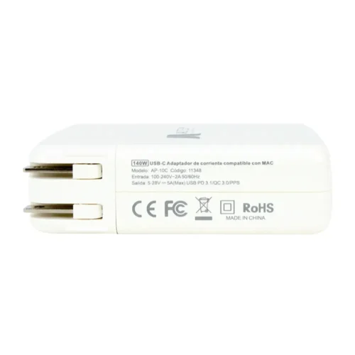 Cargador Jaltech 135W para Lenovo Gamer 20V 6.7A, punta cuadrada, cable plano