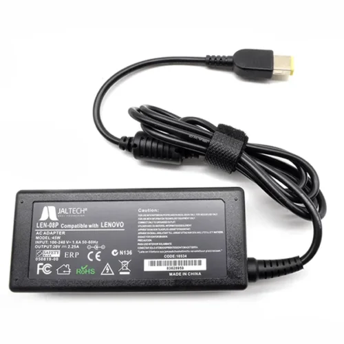 Cargador Jaltech 135W para Lenovo Gamer 20V 6.7A, punta cuadrada, cable plano