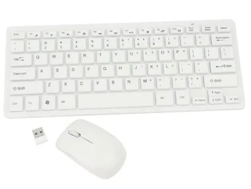 Combo Tecla Y Mouse Slim Blanco