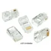 Pack de 10 Conectores RJ45 Cat5 para Cable Multifilar – Terminal de 2 Puntas