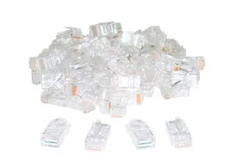 Pack de 10 Conectores RJ45 Cat5 para Cable Multifilar – Terminal de 2 Puntas