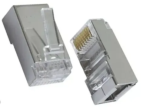 Pack de 10 Conectores RJ45 Cat5 para Cable Multifilar – Terminal de 2 Puntas