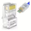 Conector RJ45 Cat5 10 Unidades Alta Precisión Red