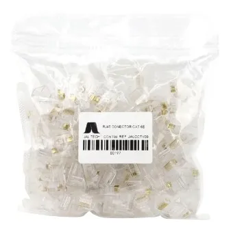 Conector Rj45 Ez Cat 6 Jaltech 10 Unidades