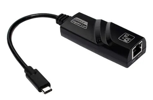 Adaptador USB-C 3.1 a RJ45 Gigabit LAN, 1000 Mbps, compatible universal