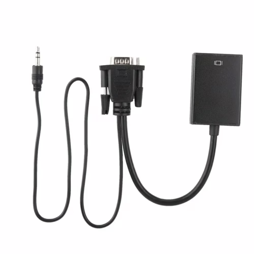 Convertidor VGA a HDMI con Audio 3.5mm – Full HD 1080p