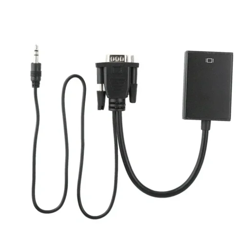 Convertidor VGA a HDMI con Audio 3.5mm – Full HD 1080p