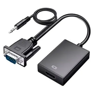 Convertidor VGA a HDMI con Audio 3.5mm – Full HD 1080p
