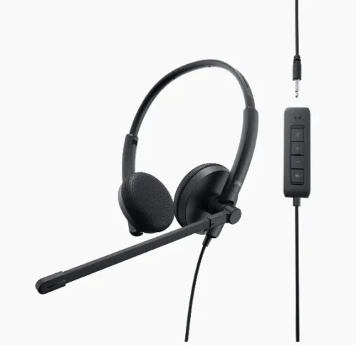 Auriculares Estéreo Dell Pro WH1022 con USB-A y Cancelación de Ruido