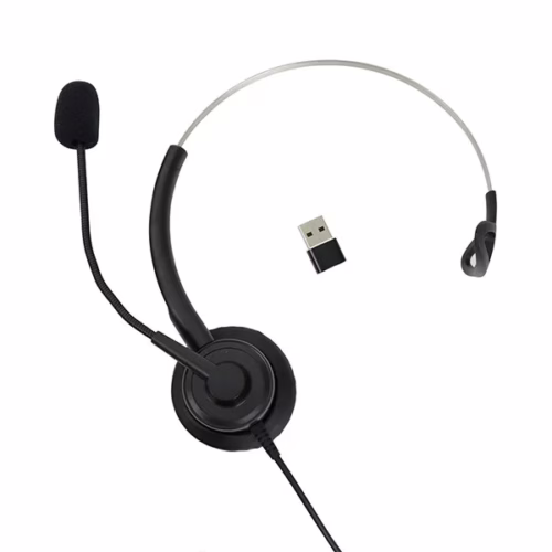 Diadema Mono Jaltech con conexión Tipo C y USB – Comunicación clara y versátil