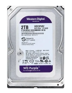 Disco Duro WD Purple 2TB WD23PURZ, SATA 3.5", Vigilancia 24/7