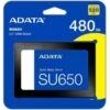 Disco de estado sólido ADATA Ultimate SU650 480GB – 2.5", SATA 6Gb/s, NAND 3D, hasta 520MB/s