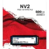 Unidad Sólida Kingston NV2 500GB M.2 NVMe PCIe 4.0 – Lectura 3500MB/s · Escritura 2100MB/s