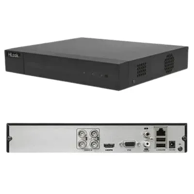 DVR Hilook 4 Canales DVR-204Q-K1, H.265 Pro+, 5 señales, hasta 6MP