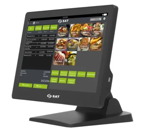 Equipo Pos Aio Sat N140 Celeron J4125 Ram4 128Alma 15.6 Touch