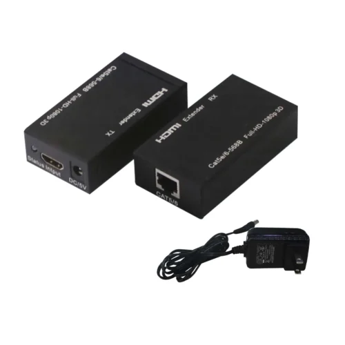 Extensor HDMI HE3 hasta 60m, Full HD 1080p, vía cable UTP Cat5e/6