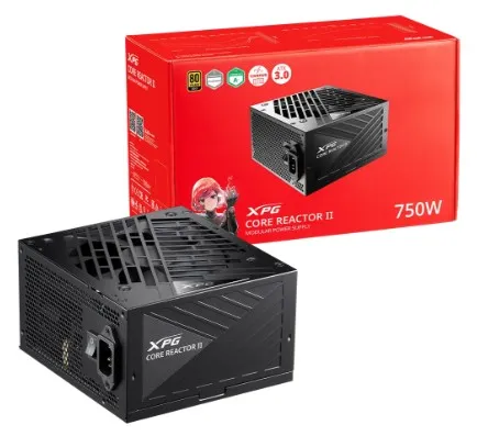 Fuente de Poder XPG CORE REACTOR II 750W 80 Plus Gold – Modular, ATX 3.0, Ultra Silenciosa
