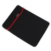 Funda reversible para laptop 15.6" BASIK TECH – Neopreno grueso, doble faz rojo/negro, protección antigolpes