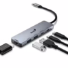 Hub Genius 5 Puertos 2 Usb 3.0-Hdmi-Usb Tipo C-Pd