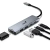 Hub Genius 5 Puertos 2 Usb 3.0-Hdmi-Usb Tipo C-Pd