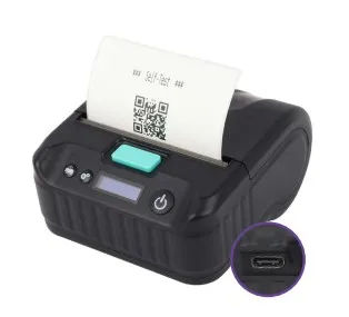 Impresora Móvil Jaltech 3 en 1 80mm – Bluetooth + USB Tipo C, Facturas, Códigos y Etiquetas