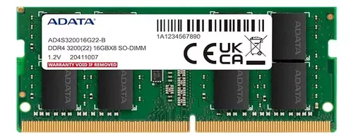 Memoria Adata Ddr4 16Gb 3200 Portatil