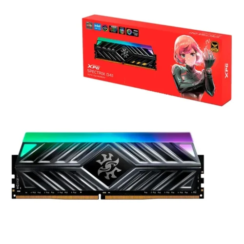 Memoria RAM DDR4 16GB XPG Spectrix D41 RGB 3200MHz Gris Tungsteno