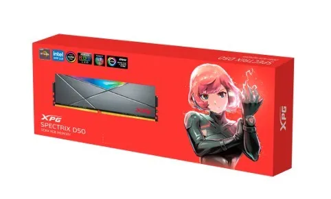 Memoria RAM DDR4 16GB XPG Spectrix D41 RGB 3200MHz Gris Tungsteno