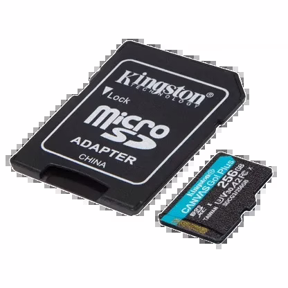 Memoria Micro SD Kingston 256GB Canvas Go Plus 4K Ultra Rápida