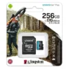 Tarjeta MicroSD 256GB Kingston Canvas Go! Plus – U3 V30 A2, 170MB/s, 4K, Resistente