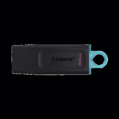 Unidad Flash USB 64GB Kingston DataTraveler Exodia – USB 3.2, Capuchón y Llavero