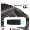 Unidad Flash USB 64GB Kingston DataTraveler Exodia – USB 3.2, Capuchón y Llavero