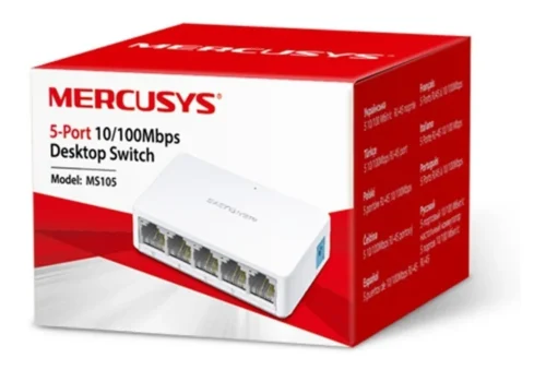 Switch TP-Link MS105 de 5 puertos Fast Ethernet 10/100 Mbps