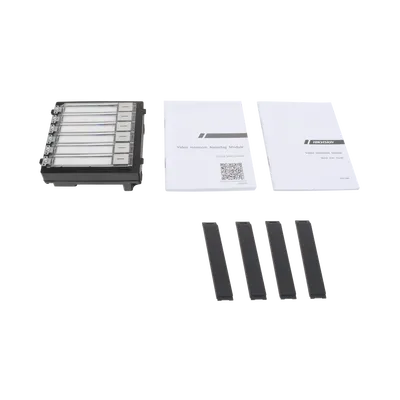 Módulo de 6 botones Hikvision DS-KD-KK para portero modular IP65