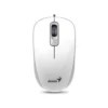 Mouse Genius USB DX-110 Blanco | Ambidiestro, Cómodo y Preciso