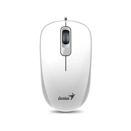 Mouse Genius USB DX-110 Blanco | Ambidiestro, Cómodo y Preciso