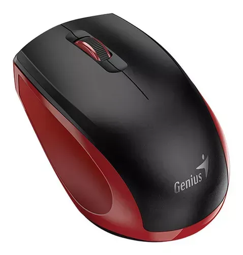 Mouse Inalambrico Genius Nx-8006S Negro Y Rojo