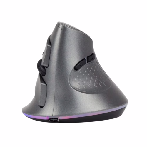 Mouse Vertical Recargable RGB 7D – Ergonómico, Inalámbrico y Personalizable