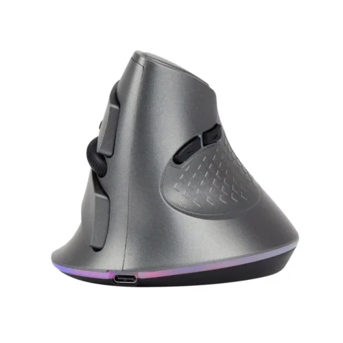 Mouse Vertical Recargable RGB 7D – Ergonómico, Inalámbrico y Personalizable