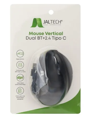 Mouse Vertical Dual Bt + Usb Jaltech