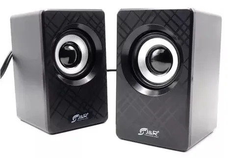 Parlantes USB 2.0 Premium JYR J5217 Negro, 6W, Plug 3.5mm + Control de Volumen