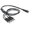 Splitter SAT 4 Vías – Divisor de Voltaje 12V para Cámaras CCTV