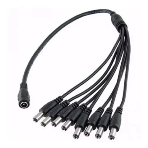 Splitter SAT 8 Vías – Divisor de Voltaje 12V para Cámaras CCTV