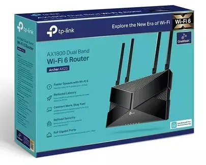 Router TP-Link Archer AX23 AX1800 – Wi-Fi 6 de Doble Banda, OFDMA, 4 Antenas y Control Parental