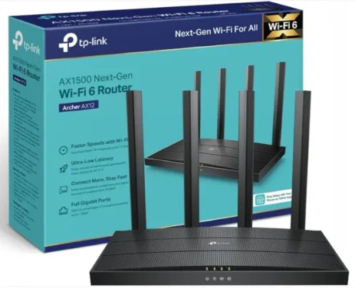 Router Wi-Fi 6 TP-Link Archer AX12 AX1500 Doble Banda