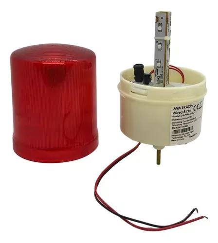 SIRENA CON CABLE DS-PMA-BELL – 110 dB, 12V, IP44, carcasa ABS, uso exterior/interior